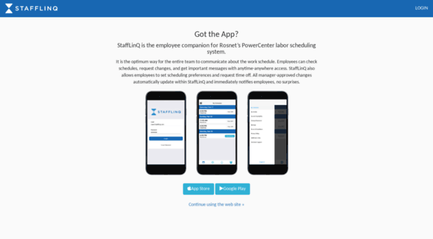 StaffLinQ Official Login At Www stafflinq